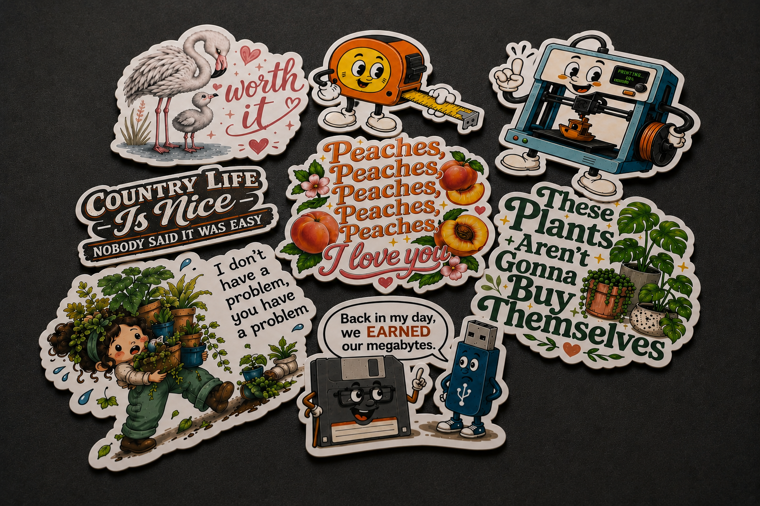 Wilco Craftworks sticker designs